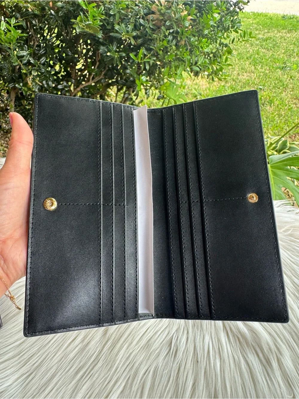 Michael Kors Black Embossed MK Wallet